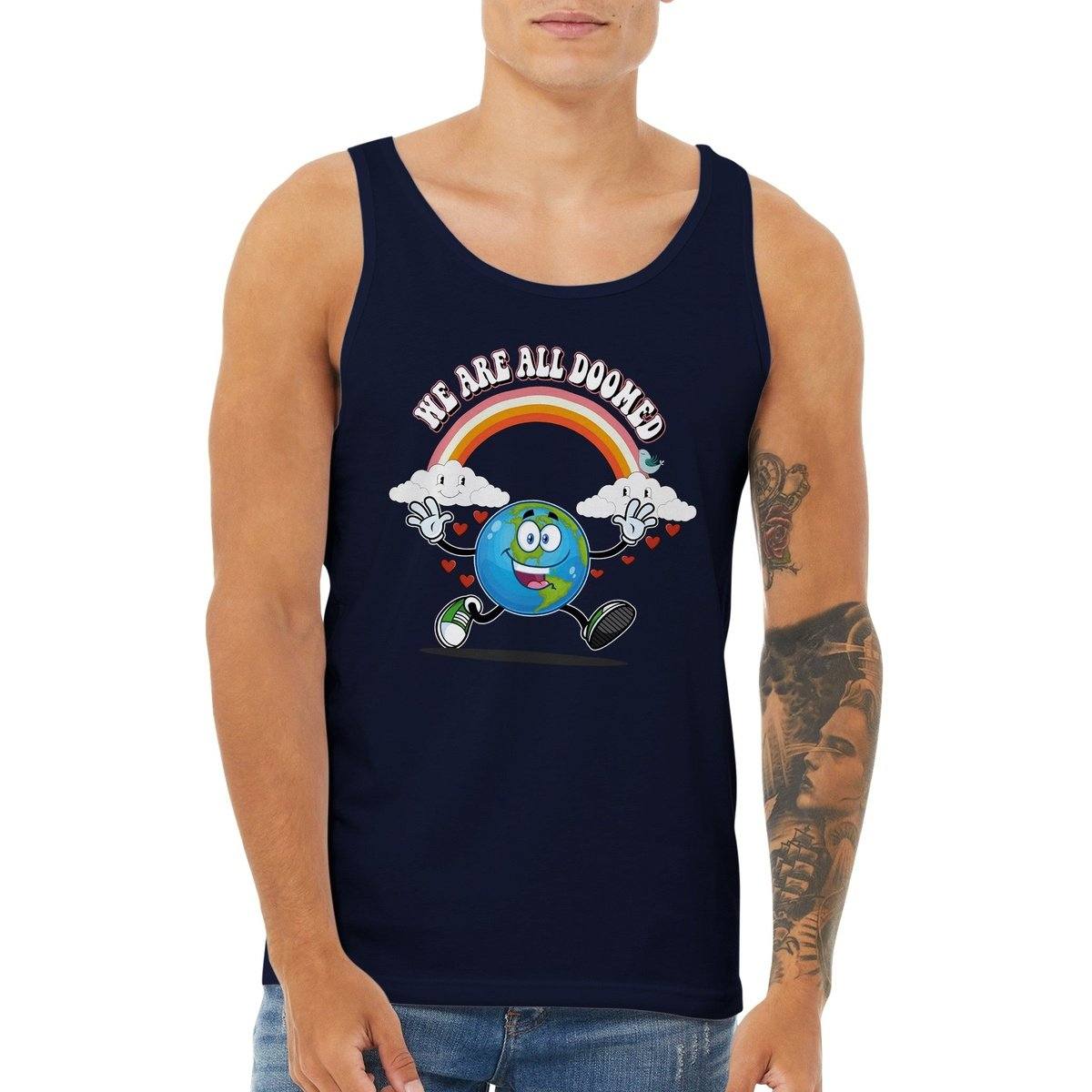 We Are All Doomed Tank Top Australia Online Color Navy / XS