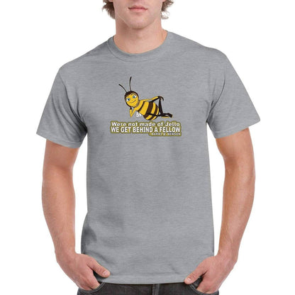 Were not made of Jello - Bee Movie T-Shirt - Bee movie Tshirt - Unisex Crewneck T-shirt Australia Online Color Sports Grey / S