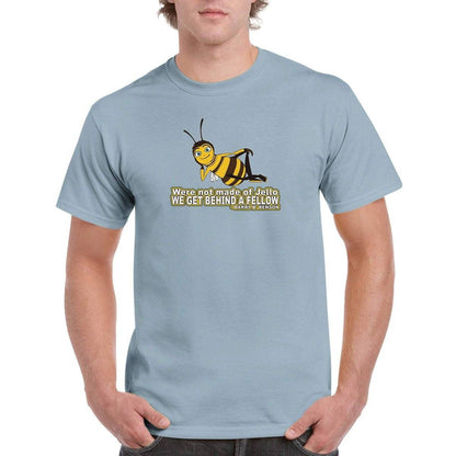 Were not made of Jello - Bee Movie T-Shirt - Bee movie Tshirt - Unisex Crewneck T-shirt Australia Online Color Light Blue / S