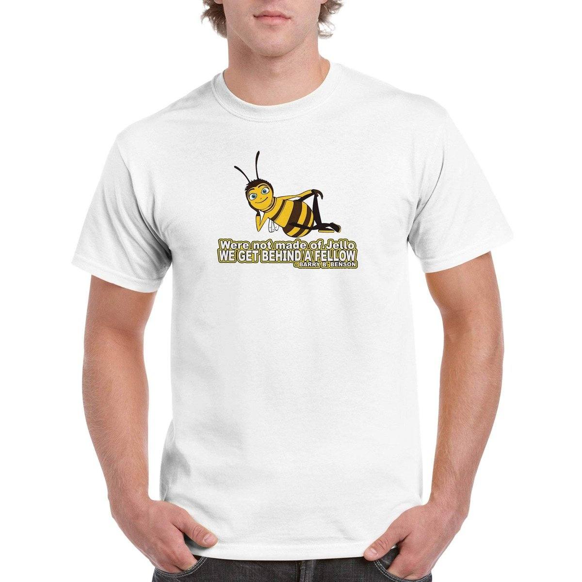 Were not made of Jello - Bee Movie T-Shirt - Bee movie Tshirt - Unisex Crewneck T-shirt Australia Online Color White / S