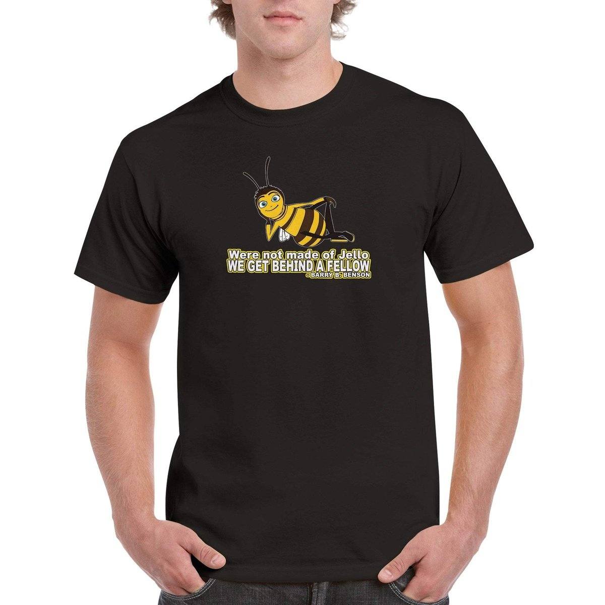 Were not made of Jello - Bee Movie T-Shirt - Bee movie Tshirt - Unisex Crewneck T-shirt Australia Online Color Black / S