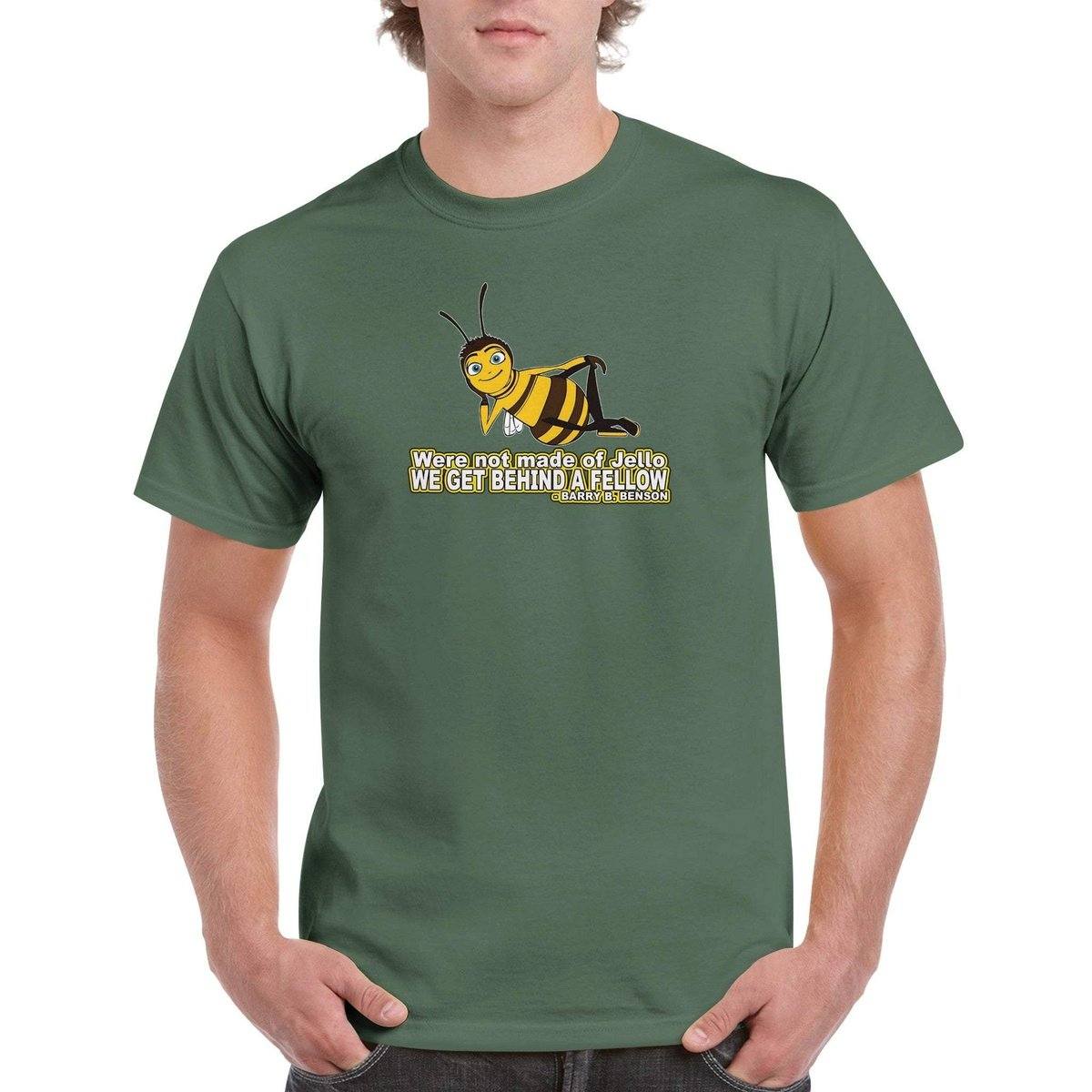 Were not made of Jello - Bee Movie T-Shirt - Bee movie Tshirt - Unisex Crewneck T-shirt Australia Online Color Military Green / S