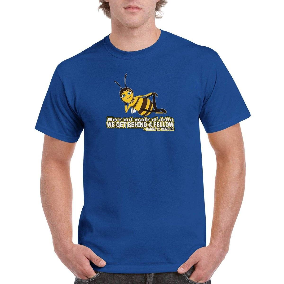 Were not made of Jello - Bee Movie T-Shirt - Bee movie Tshirt - Unisex Crewneck T-shirt Australia Online Color Royal / S