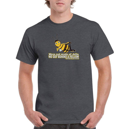 Were not made of Jello - Bee Movie T-Shirt - Bee movie Tshirt - Unisex Crewneck T-shirt Australia Online Color Dark Heather / S