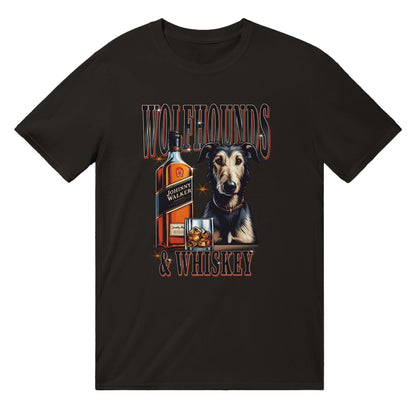 Wolfhounds And Whiskey T-Shirt Australia Online Color Black / S